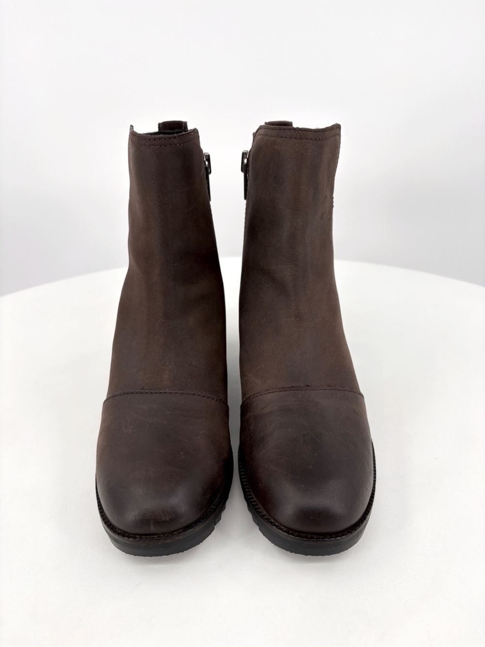 SOREL Cate Brown Waterproof Leather Ankle Boots 6.5 - Picture 5 of 15